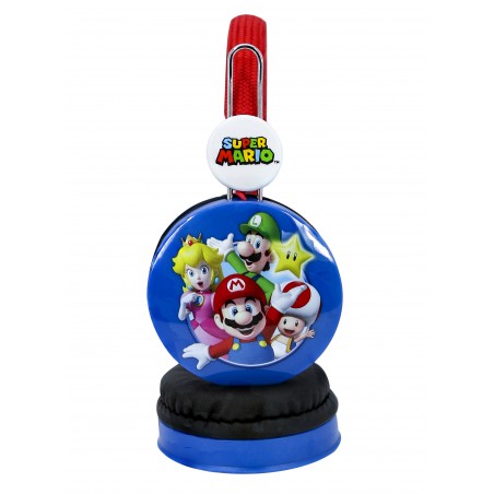 AURICULARES INFANTILES SUPER MARIO Y AMIGOS CON CABLE Y VOLUMEN ADECUADO NIÑOS