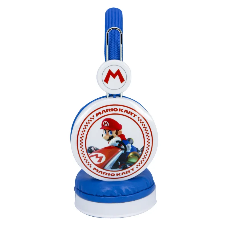 AUSCULTADORES INFANTIS MARIO KART COM CABO E VOLUME ADEQUADO PARA CRIANÇAS - The Shop Gamer