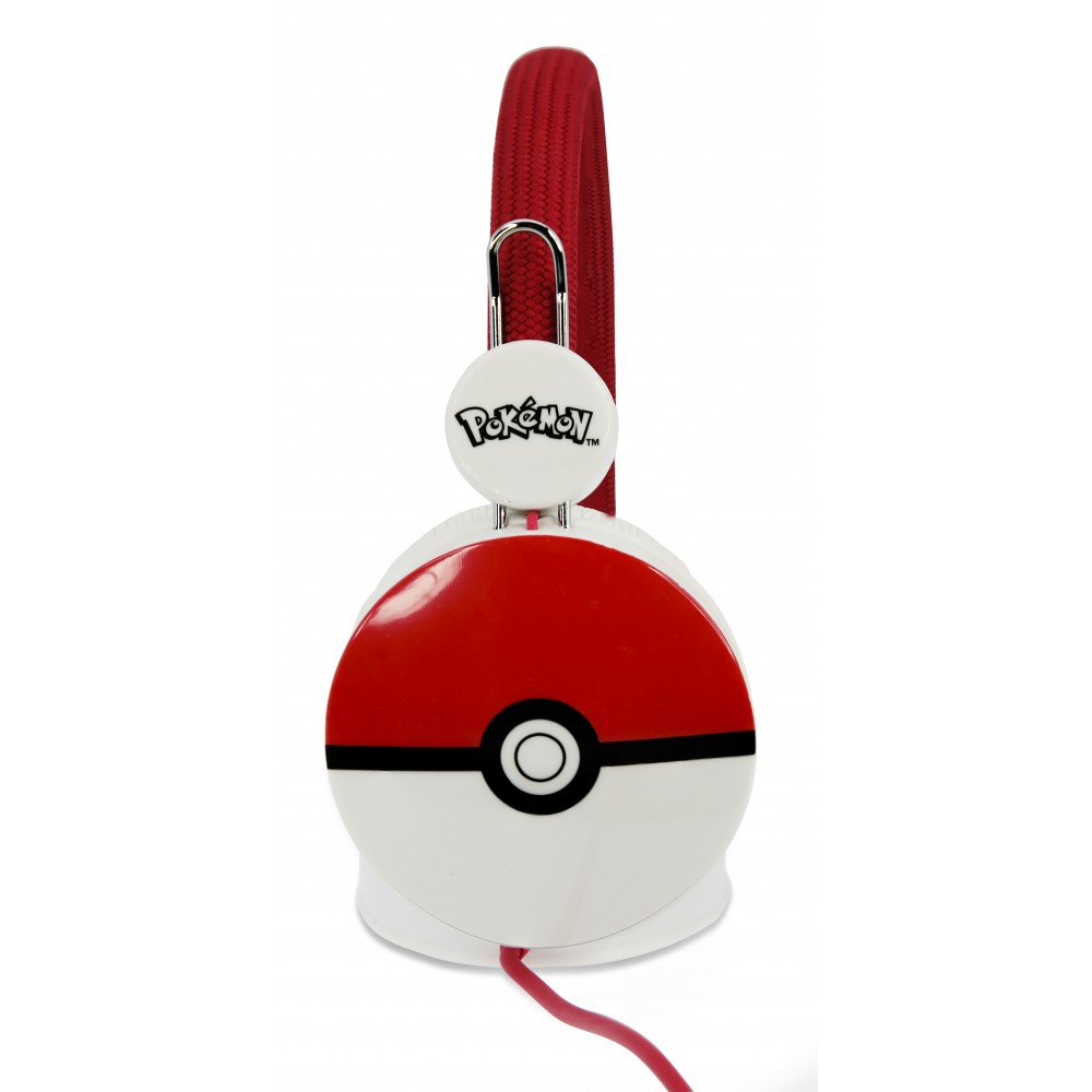 AURICULARES INFANTILES POKEMON POKEBALL CON CABLE Y VOLUMEN ADECUADO PARA NIÑOS