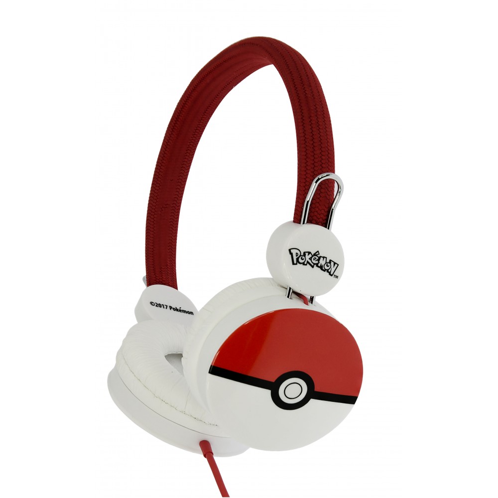 AURICULARES INFANTILES POKEMON POKEBALL CON CABLE Y VOLUMEN ADECUADO PARA NIÑOS