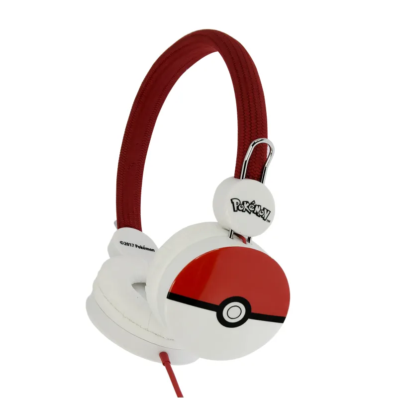 CUFFIE PER BAMBINI POKEMON POKEBALL CON CAVO E VOLUME ADATTO AI BAMBINI - The Shop Gamer