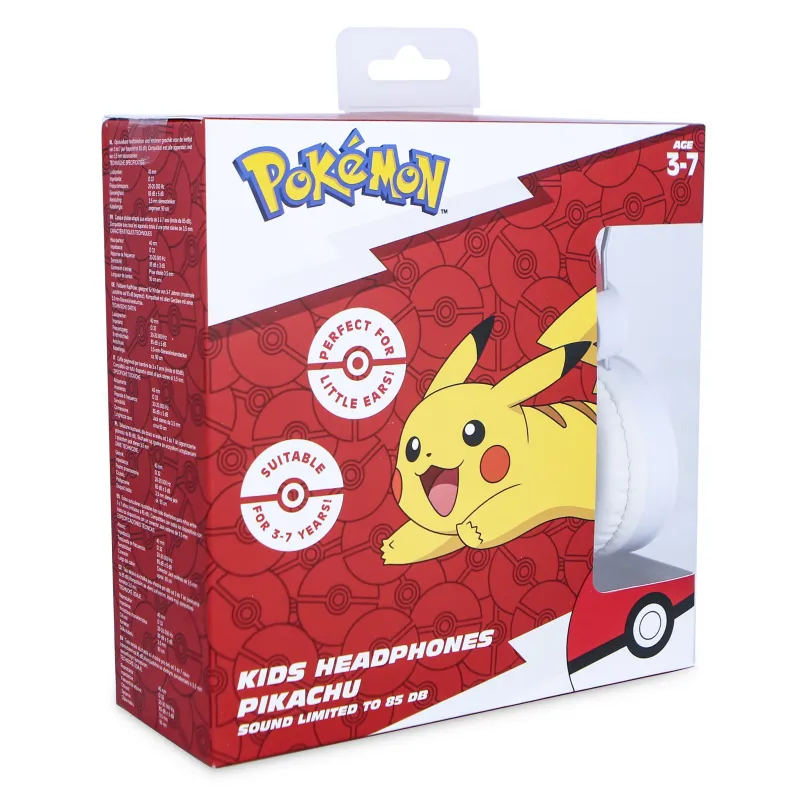 CUFFIE PER BAMBINI POKÉMON PIKACHU CON CAVO E VOLUME ADATTO AI BAMBINI - The Shop Gamer