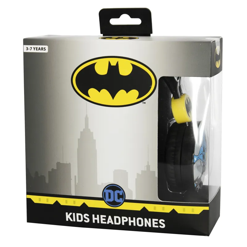 AURICULARES INFANTIS BATMAN COMIC COM CABO E VOLUME ADEQUADO PARA CRIANÇAS - The Shop Gamer