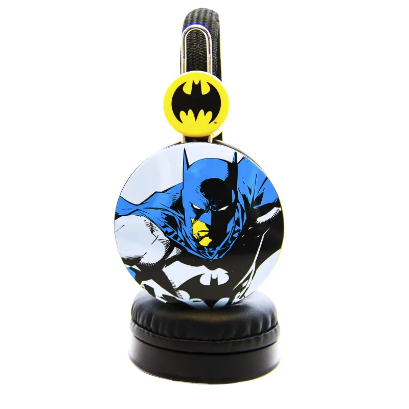 AURICULARES INFANTIS BATMAN COMIC COM CABO E VOLUME ADEQUADO PARA CRIANÇAS - The Shop Gamer
