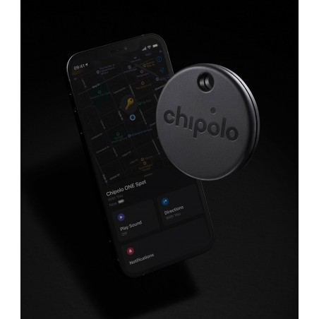 CHIPOLO ONE SPOT NEGRO BUSCADOR DE OBJETOS COMPATIBLE CON BUSCAR DE APPLE IOS