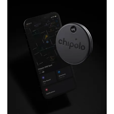 CHIPOLO ONE SPOT NOIR, LOCALISATEUR D’OBJETS COMPATIBLE AVEC LOCALISER D’APPLE SUR IOS - The Shop Gamer