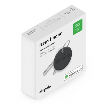 CHIPOLO ONE SPOT NEGRO BUSCADOR DE OBJETOS COMPATIBLE CON BUSCAR DE APPLE IOS