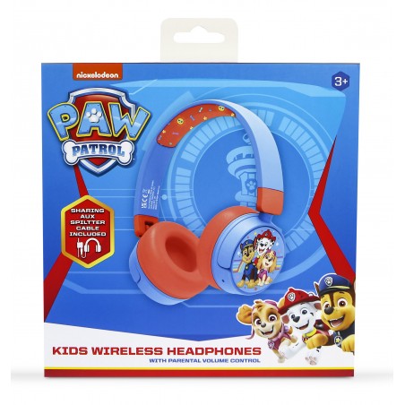 AURICULARES INFANTILES INALÁMBRICOS PATRULLA CANINA BLUETOOTH PLEGABLES