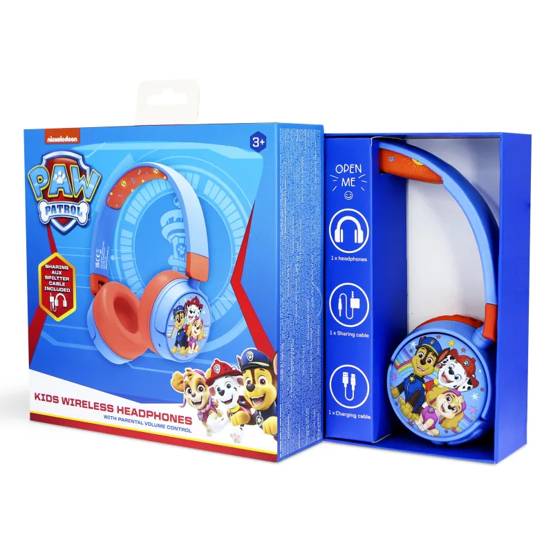 DRAADLOZE OPVOUWBARE BLUETOOTH-KINDERKOPTELEFOON PATRULLA CANINA - The Shop Gamer