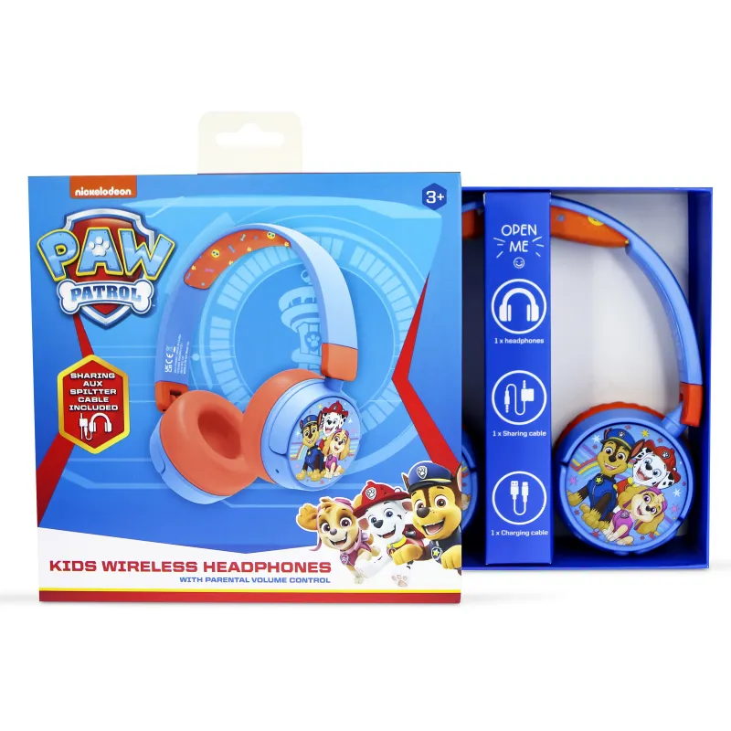 CASQUE SANS FIL POUR ENFANT PATRULLA CANINA, BLUETOOTH, PLIABLE - The Shop Gamer