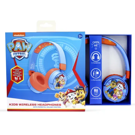 CASQUE SANS FIL POUR ENFANT PATRULLA CANINA, BLUETOOTH, PLIABLE - The Shop Gamer