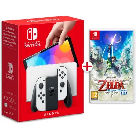 CONSOLE NINTENDO SWITCH OLED BLANCHE + THE LEGEND OF ZELDA: SKYWARD SWORD HD SWITCH JEU PHYSIQUE - The Shop Gamer