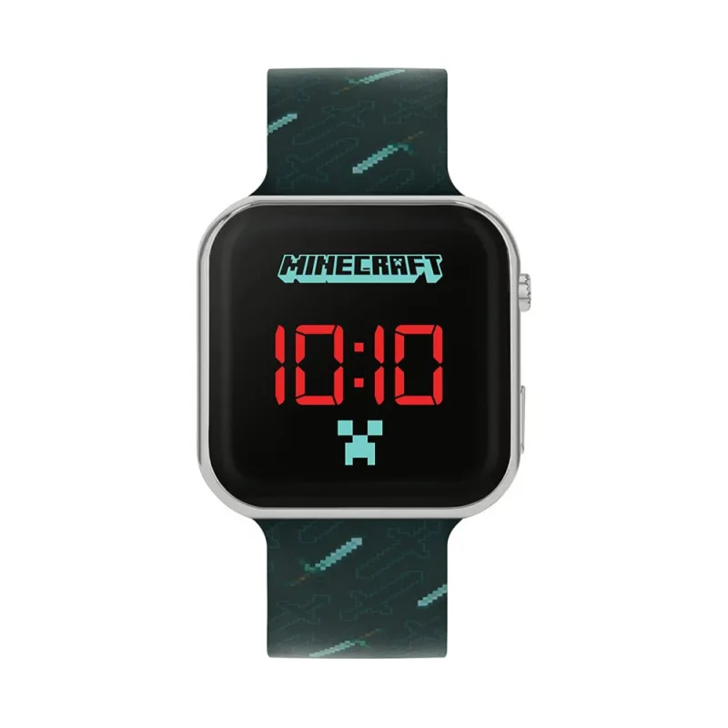 OROLOGIO DIGITALE LED PER BAMBINI MINECRAFT ACCUTIME - The Shop Gamer