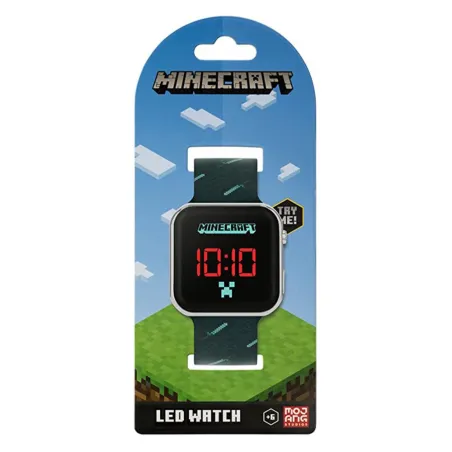RELÓGIO DIGITAL LED INFANTIL MINECRAFT ACCUTIME - The Shop Gamer
