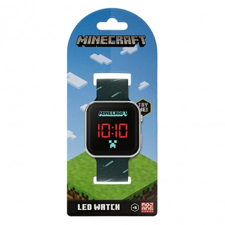 RELOJ DIGITAL LED INFANTIL MINECRAFT ACCUTIME