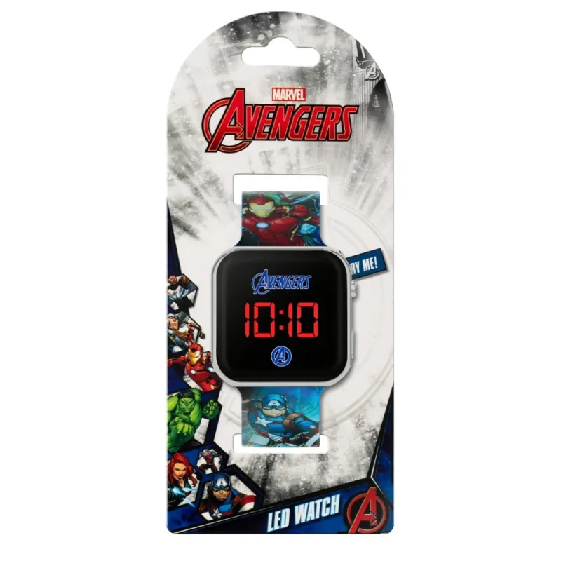 RELOJ DIGITAL LED INFANTIL AVENGERS VENGADORES ACCUTIME