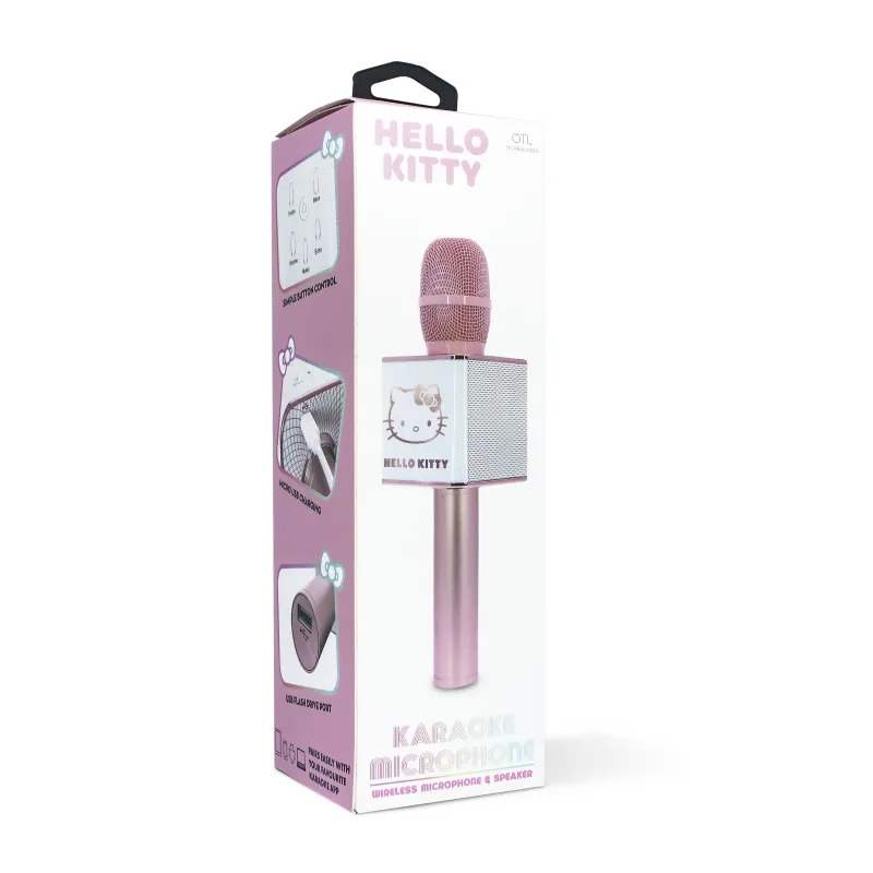 DRAADLOZE HELLO KITTY-KARAOKEMICROFOON MET LUIDSPREKER - The Shop Gamer