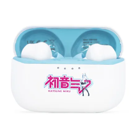 AURICULARES TRUE WIRELESS SOUND HATSUNE MIKU SEM FIOS COM ESTOJO DE CARREGAMENTO - The Shop Gamer