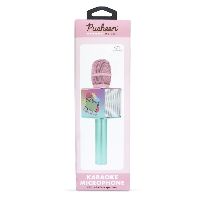 DRAADLOZE KARAOKEMICROFOON PUSHEEN MET LUIDSPREKER VOOR ELKE GELUIDSBRON - The Shop Gamer
