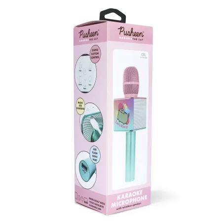 PUSHEEN WIRELESS KARAOKE MICROPHONE WITH SPEAKER FOR ANY SOUND SOURCE - The Shop Gamer