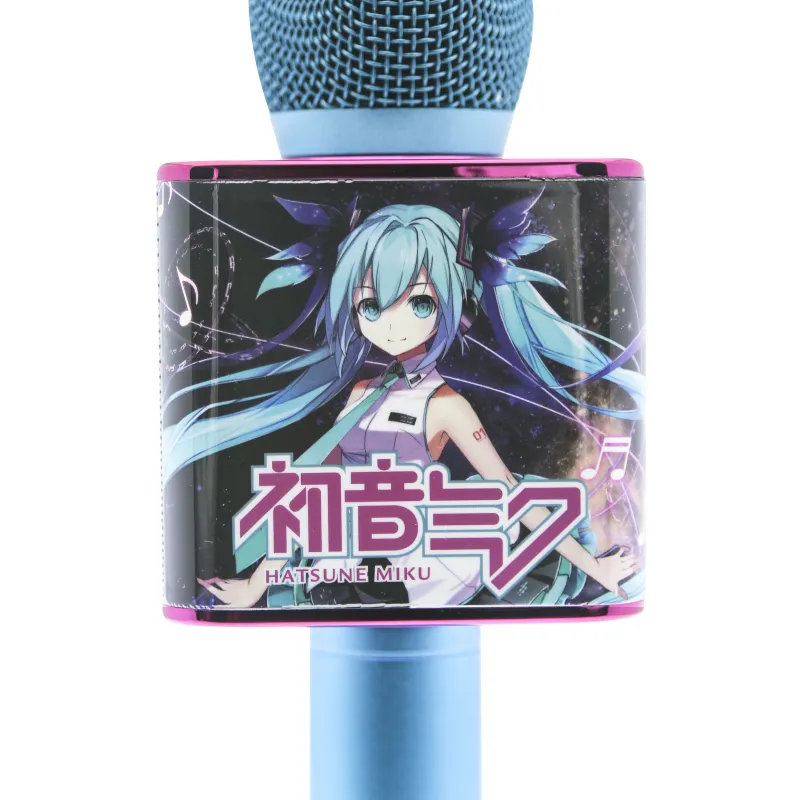 MICROPHONE KARAOKÉ SANS FIL HATSUNE MIKU AVEC HAUT-PARLEUR, POUR TOUTE SOURCE AUDIO - The Shop Gamer