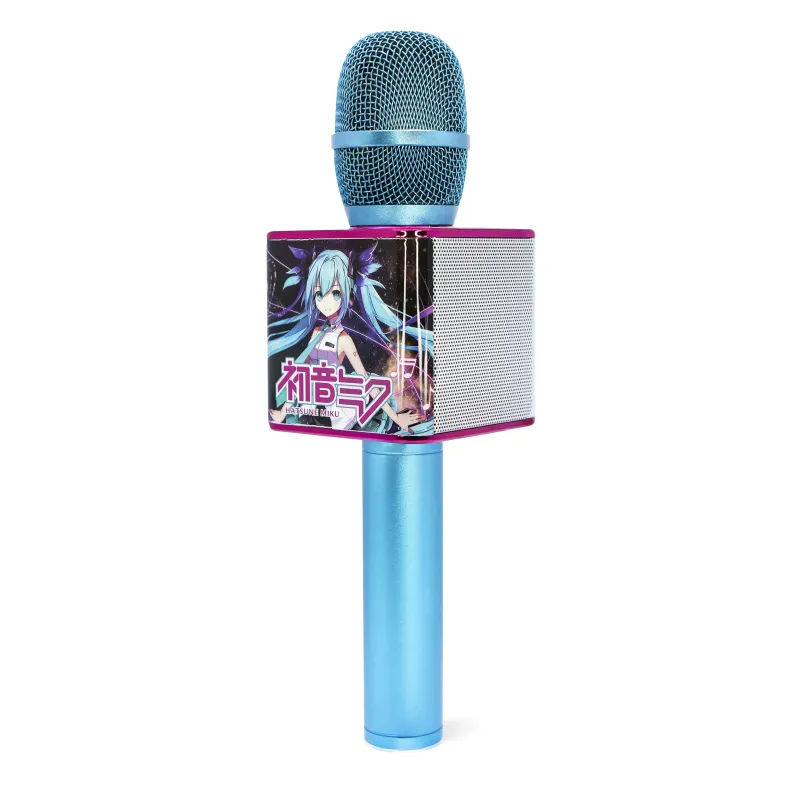 MICROPHONE KARAOKÉ SANS FIL HATSUNE MIKU AVEC HAUT-PARLEUR, POUR TOUTE SOURCE AUDIO - The Shop Gamer