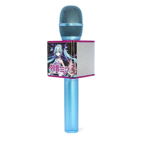MICROPHONE KARAOKÉ SANS FIL HATSUNE MIKU AVEC HAUT-PARLEUR, POUR TOUTE SOURCE AUDIO - The Shop Gamer