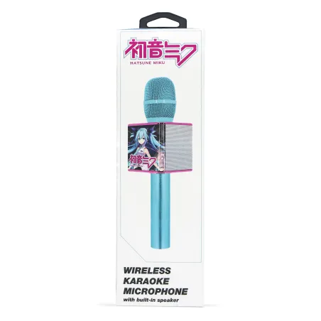 MICROPHONE KARAOKÉ SANS FIL HATSUNE MIKU AVEC HAUT-PARLEUR, POUR TOUTE SOURCE AUDIO - The Shop Gamer