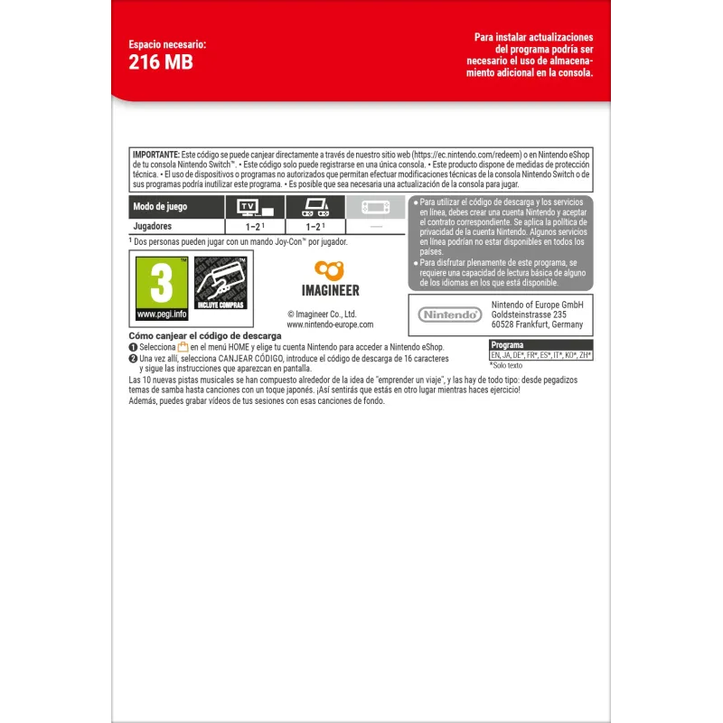 FITNESS BOXING 2: VIAJE MUSICAL DIGITAL CODE FOR ADDITIONAL CONTENT - The Shop Gamer