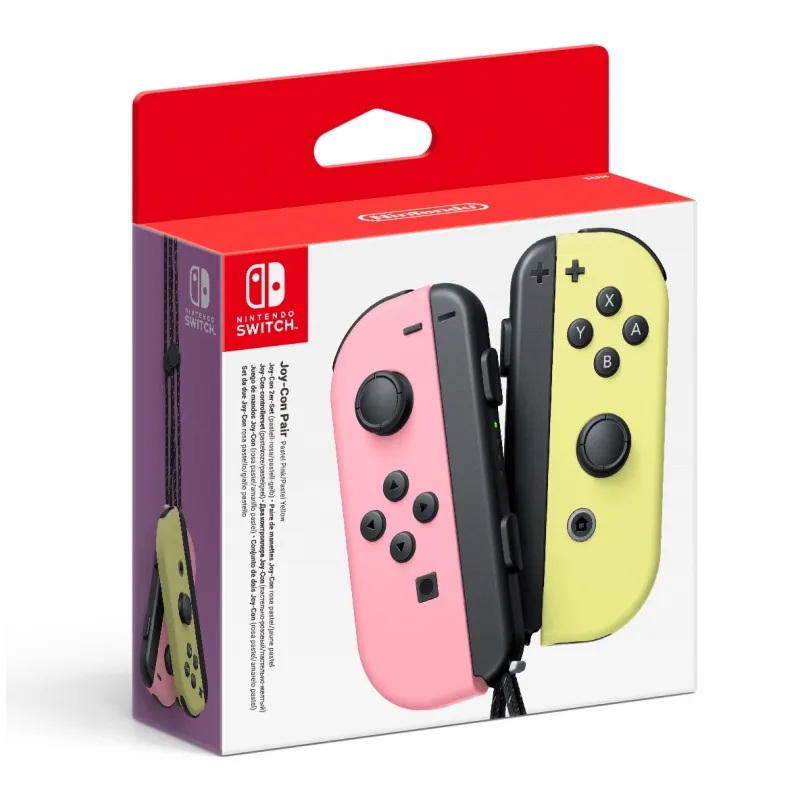 JOY-CON (LEFT/RIGHT SET) PINK/YELLOW CONTROLLERS FOR NINTENDO SWITCH - The Shop Gamer