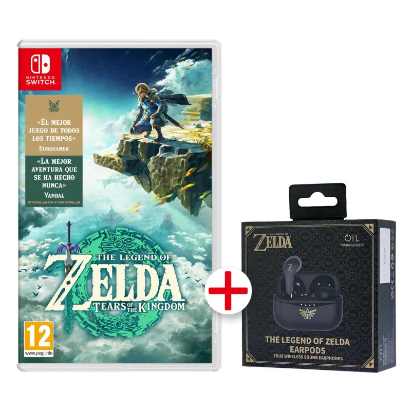 THE LEGEND OF ZELDA TEARS OF THE KINGDOM JEU PHYSIQUE NINTENDO SWITCH + ÉCOUTEURS ZELDA OFFICIELS - The Shop Gamer