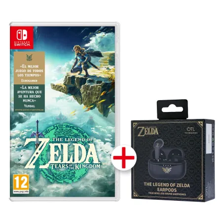 THE LEGEND OF ZELDA TEARS OF THE KINGDOM JEU PHYSIQUE NINTENDO SWITCH + ÉCOUTEURS OFFICIELS ZELDA - The Shop Gamer