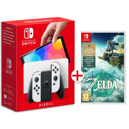 CONSOLE NINTENDO SWITCH MODELLO OLED + THE LEGEND OF ZELDA TEARS OF THE KINGDOM GIOCO FISICO - The Shop Gamer