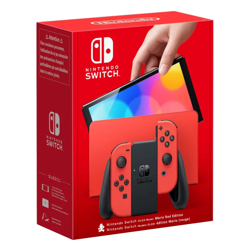 NINTENDO SWITCH MODELLO OLED ROSSO, EDIZIONE MARIO SPAGNOLA, NON INCLUDE ALCUN GIOCO - The Shop Gamer