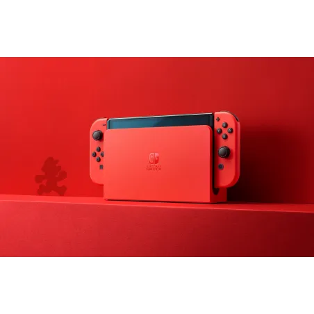 NINTENDO SWITCH MODÈLE OLED ROUGE ÉDITION MARIO, VERSION ESPAGNOLE, AUCUN JEU INCLUS - The Shop Gamer