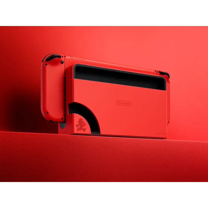 NINTENDO SWITCH MODÈLE OLED ROUGE ÉDITION MARIO, VERSION ESPAGNOLE, AUCUN JEU INCLUS - The Shop Gamer