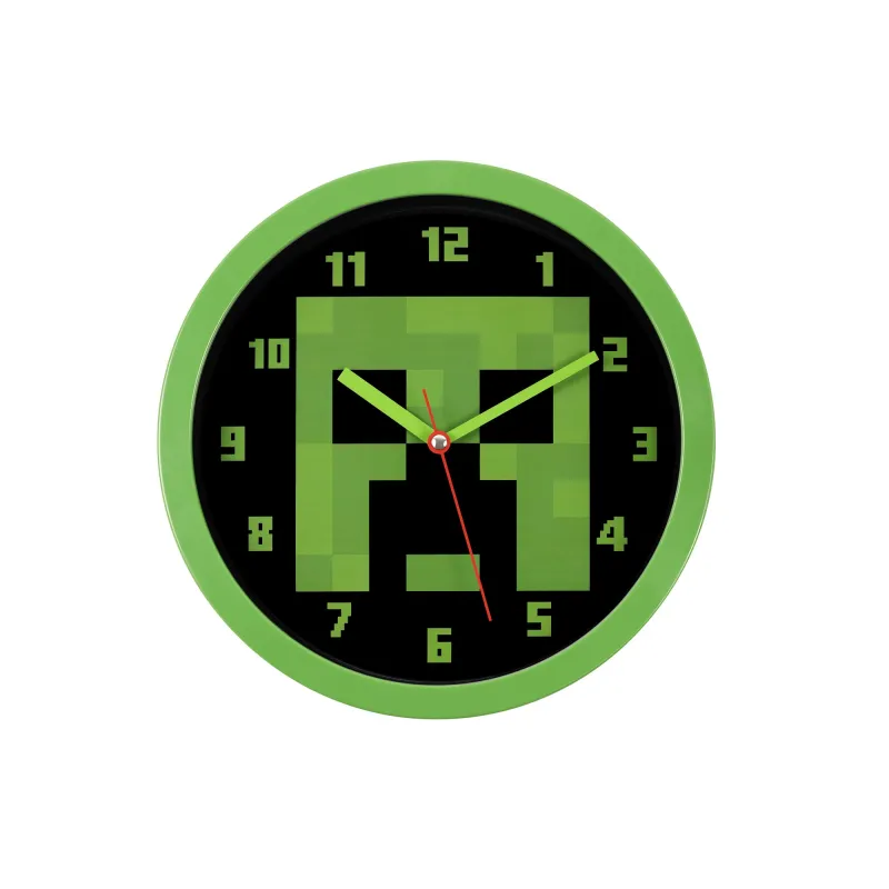 MINECRAFT CREEPER ANALOGUE WALL CLOCK - The Shop Gamer