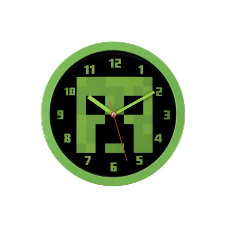 RELÓGIO ANALÓGICO DE PAREDE MINECRAFT CREEPER - The Shop Gamer