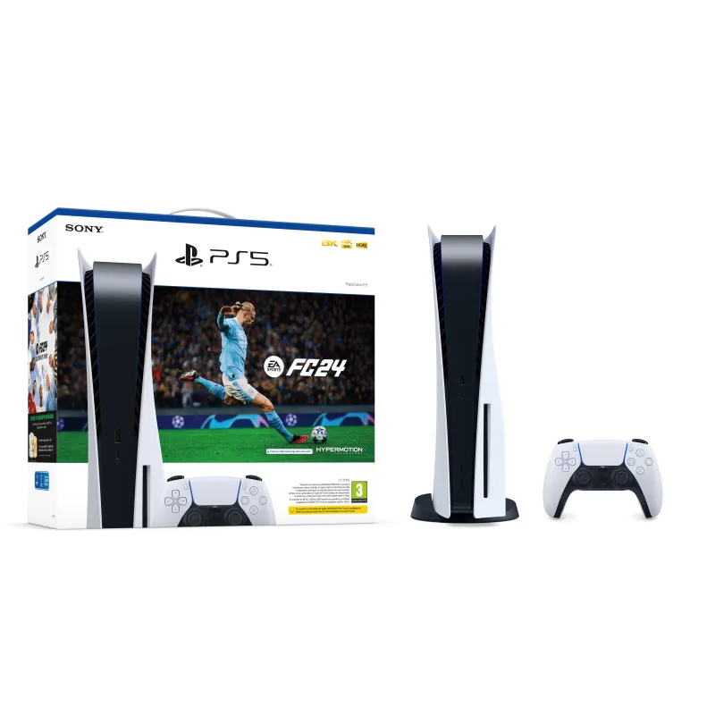 RESERVA PS5 + EA SPORTS FC 24 CONSOLA PLAYSTATION 5 CON JUEGO COMPLETO DESCARGA Y CUPÓN ULTIMATE TEAM