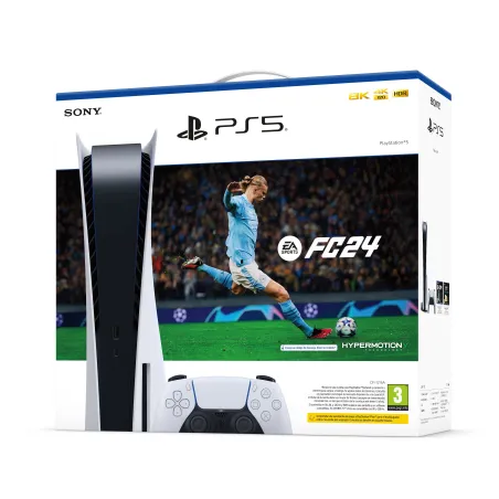 RESERVA PS5 + EA SPORTS FC 24 CONSOLA PLAYSTATION 5 CON JUEGO COMPLETO DESCARGA Y CUPÓN ULTIMATE TEAM