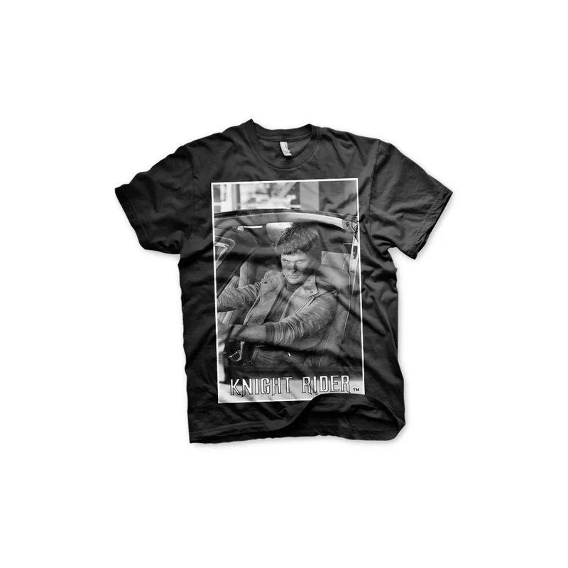T-SHIRT KNIGHT RIDER HASSELHOFF M, SERIES TV - The Shop Gamer