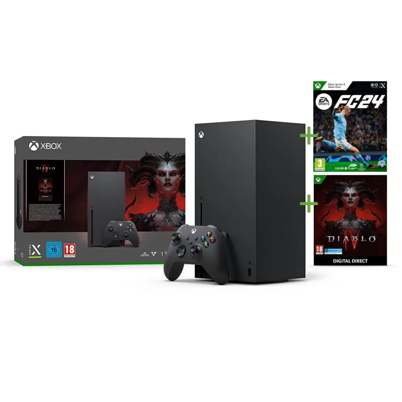 KONSOLE XBOX SERIES X 1TB + DIABLO IV BUNDLE + EA SPORTS FC 24 - The Shop Gamer