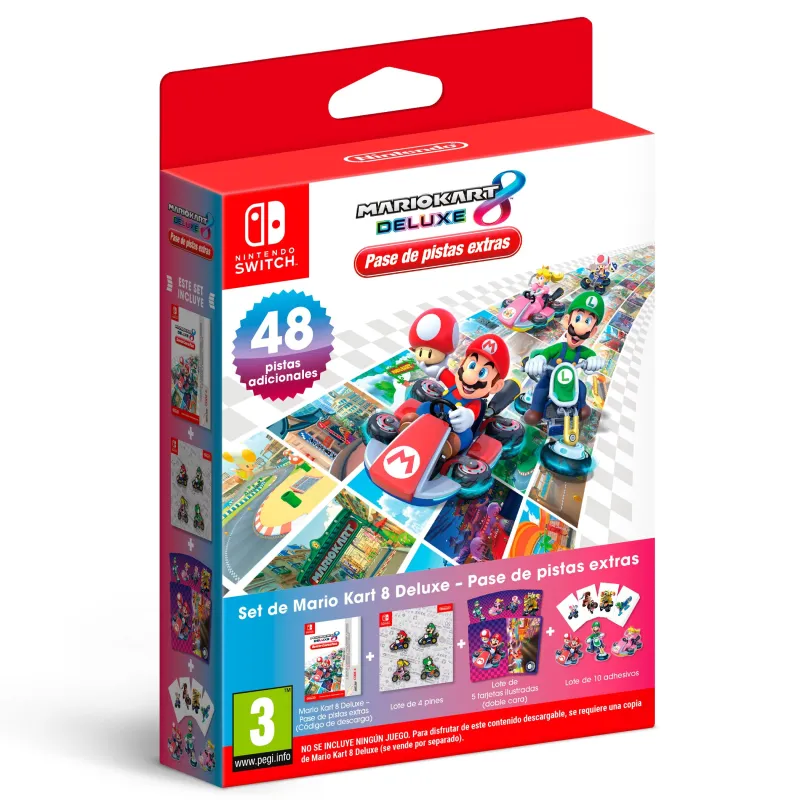 MARIO KART 8 DELUXE ZUSATZSTRECKENPASS SWITCH BOX MIT DOWNLOADCODE UND EXTRAS, SPIEL NICHT ENTHALTEN - The Shop Gamer