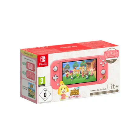 NINTENDO SWITCH LITE KORALLE + ANIMAL CROSSING NEW HORIZONS (ANIMAL CROSSING SONDEREDITION) - The Shop Gamer