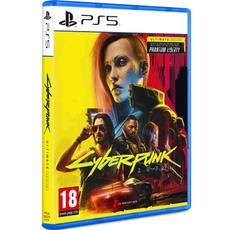 CYBERPUNK 2077 ULTIMATE EDITION PS5 JEU PHYSIQUE, VERSION ESPAGNOLE, GARANTIE EUROPÉENNE. VERSION ESPAGNOLE, GARANTIE EUROPÉENNE