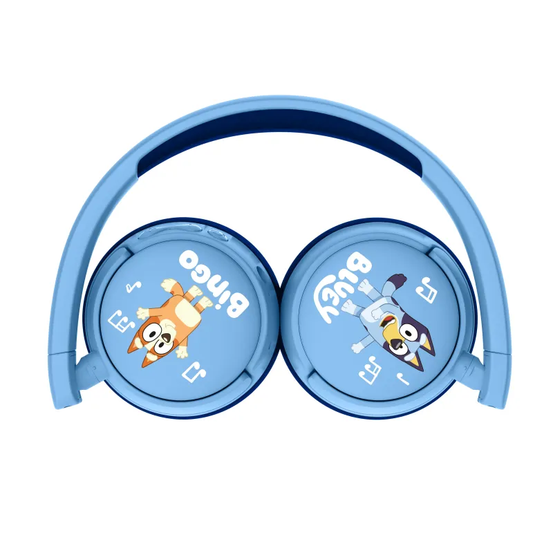 AURICULARES INFANTIS SEM FIOS BLUEY COM CONTROLO PARENTAL DO VOLUME E CABO PARA PARTILHAR ÁUDIO - The Shop Gamer