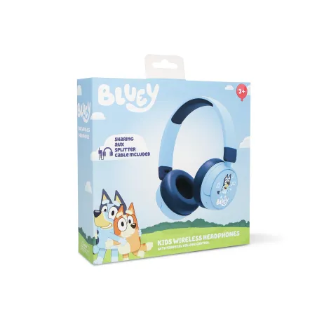 AURICULARES INFANTIS SEM FIOS BLUEY COM CONTROLO PARENTAL DO VOLUME E CABO PARA PARTILHAR ÁUDIO - The Shop Gamer