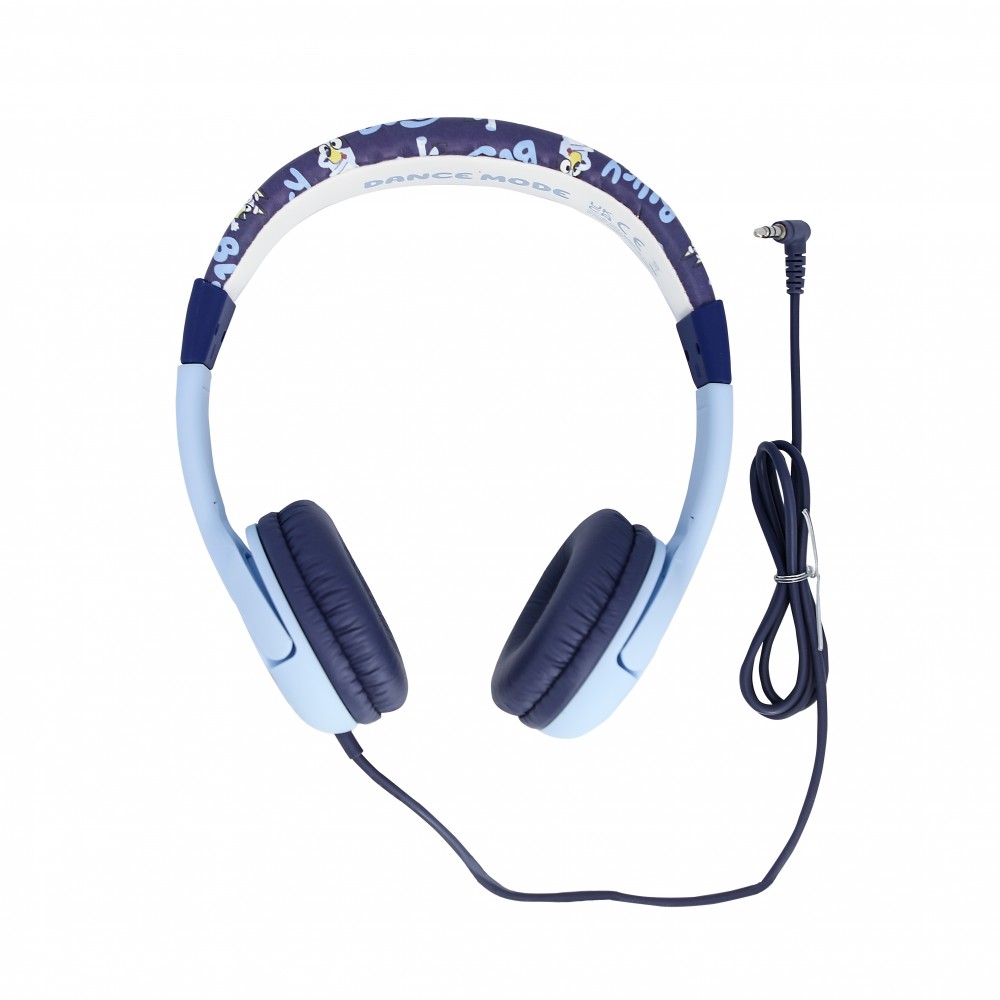 AURICULARES INFANTILES CON CABLE BLUEY LIMITADOS EN VOLUMEN DE COLOR AZUL