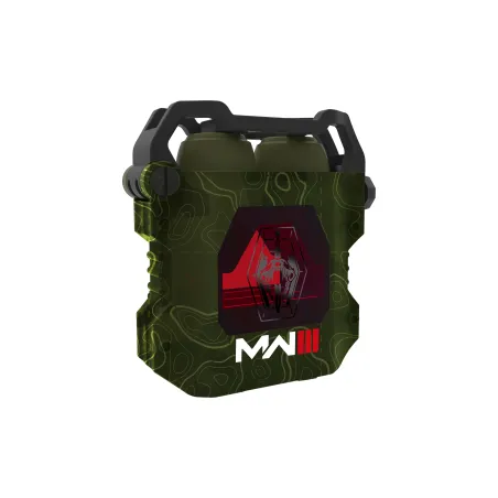 AURICULARES INALÁMBRICOS CALL OF DUTY MW3 CON ESTUCHE DE CARGA EARPODS COLOR CAMUFLAJE VERDE OLIVA