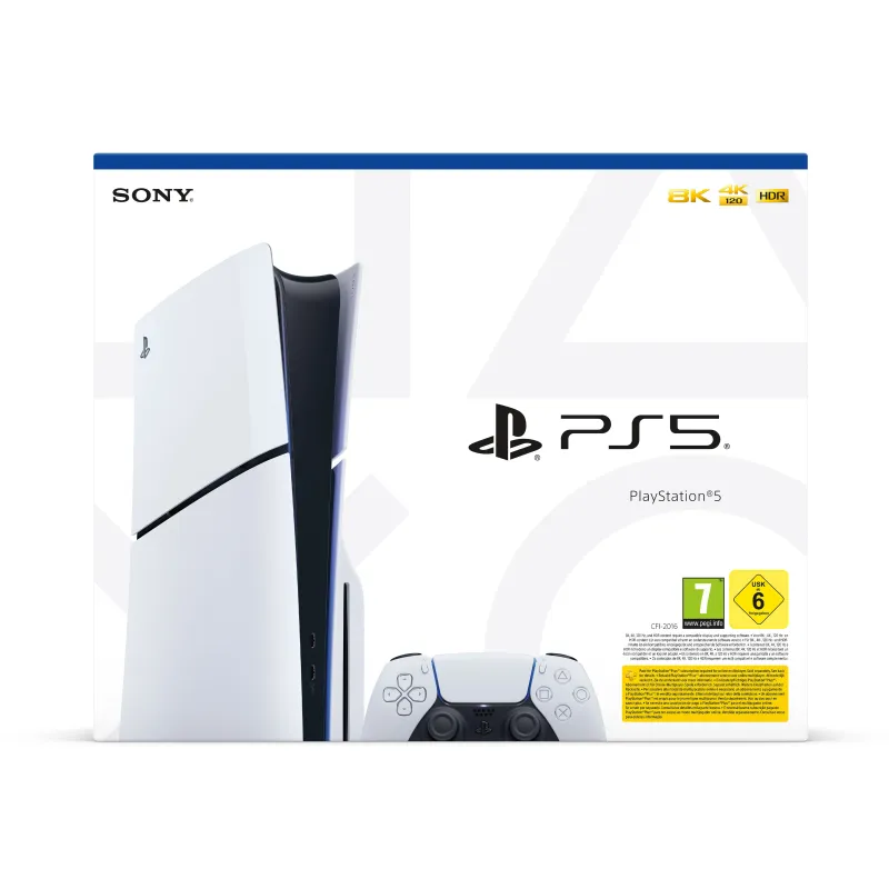 PLAYSTATION 5 SLIM WITH DISC DRIVE, SPANISH VERSION, EUROPEAN WARRANTY - The Shop Gamer